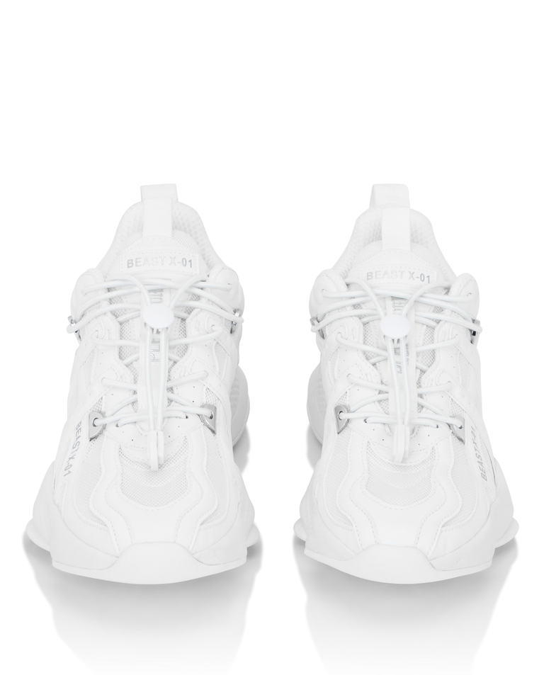 Białe sneakersy Runner Beast - Image #6
