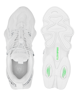 Białe sneakersy Runner Beast - Image #7
