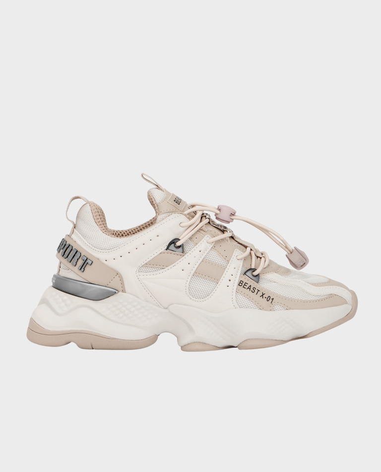 Beżowe sneakersy Runner Beast