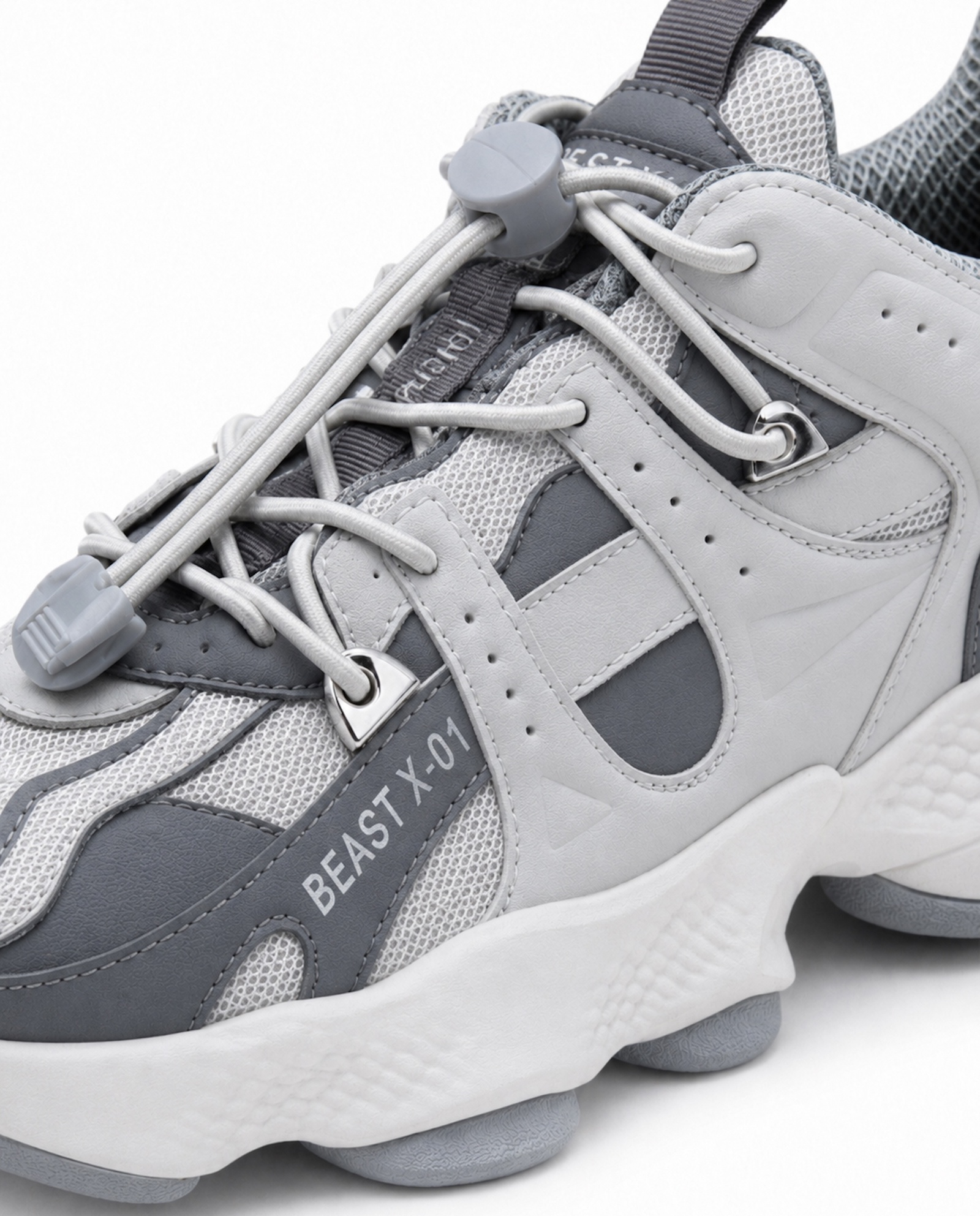 Szare sneakersy Runner Beast - Image #2