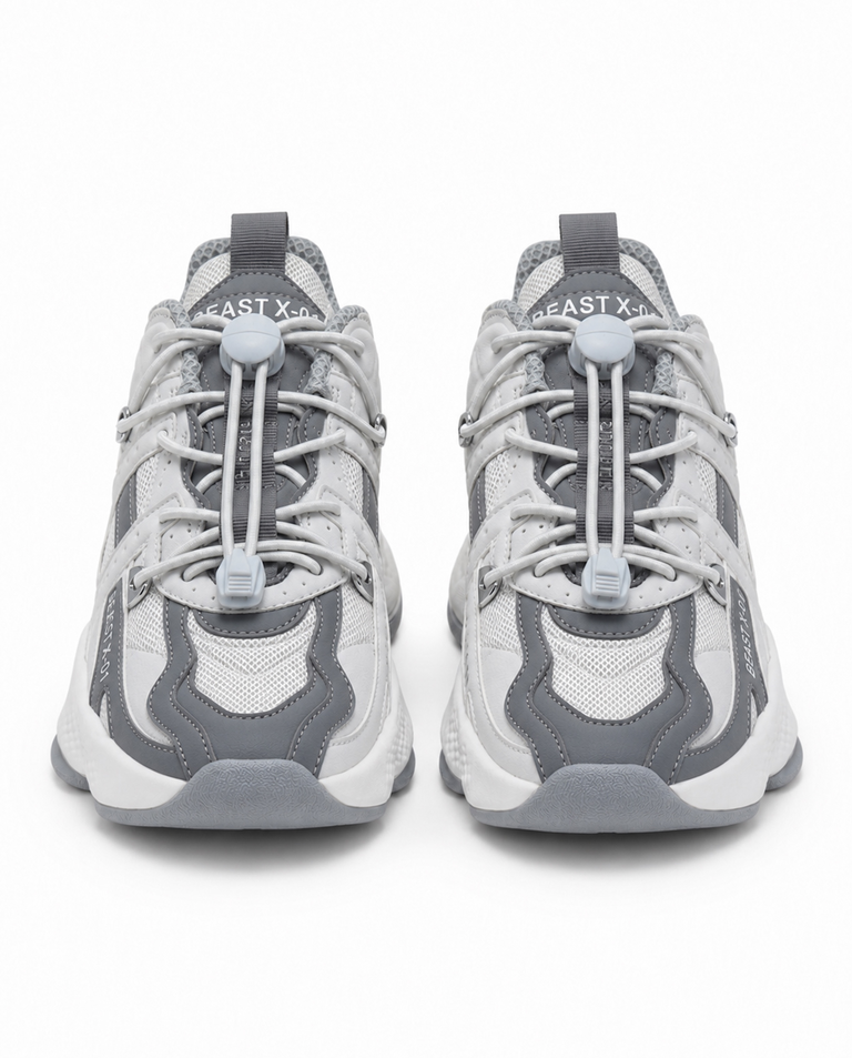 Szare sneakersy Runner Beast - Image #6