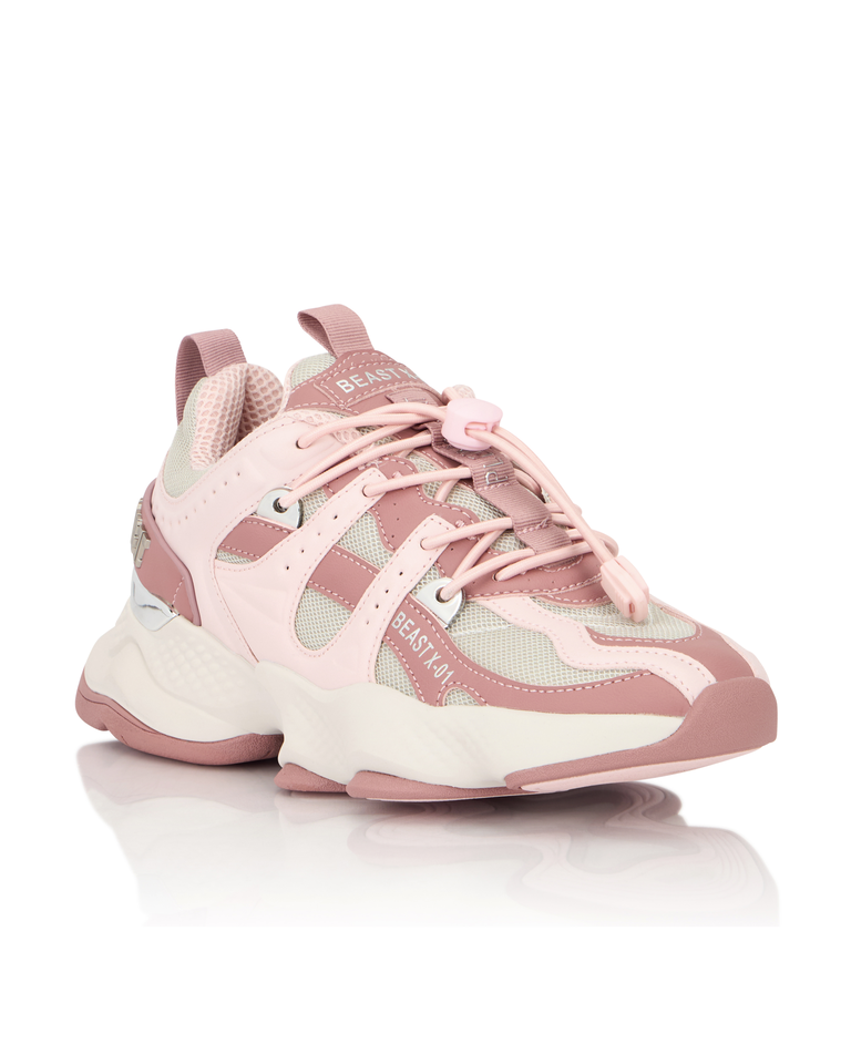 Różowe sneakersy Runner Beast