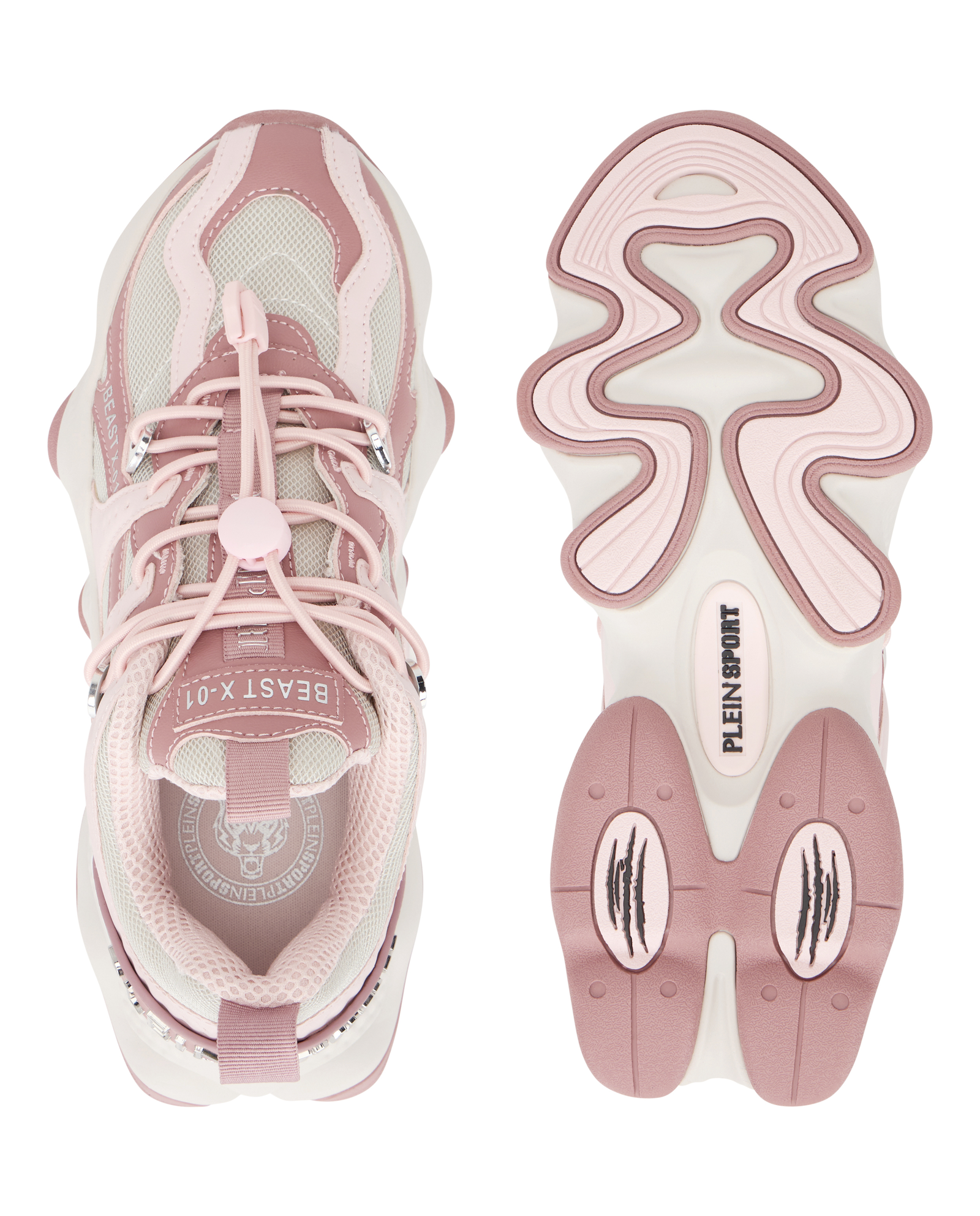 Różowe sneakersy Runner Beast - Image #7
