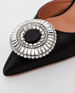 Czarne czółenka Crystal Hoop Sling 105 - Image #5