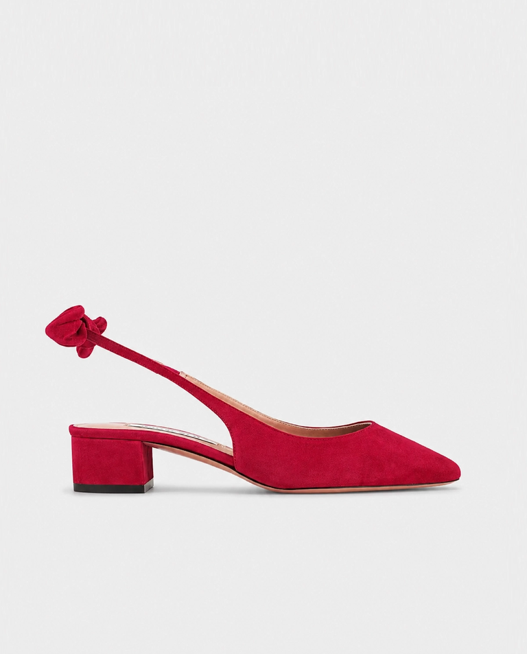 Zamszowe baleriny Bow Tie Sling 35