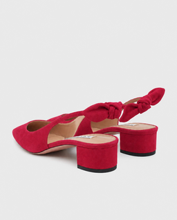 Zamszowe baleriny Bow Tie Sling 35 - Image #3