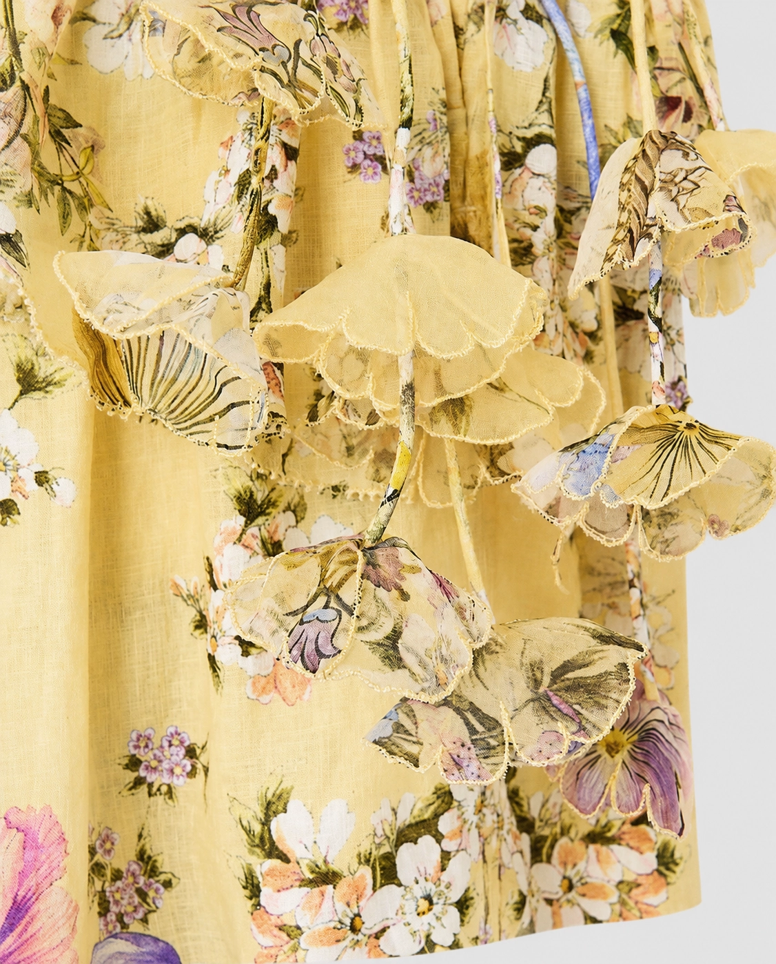 Lniana sukienka w kwiaty Darling Buds - Image #7