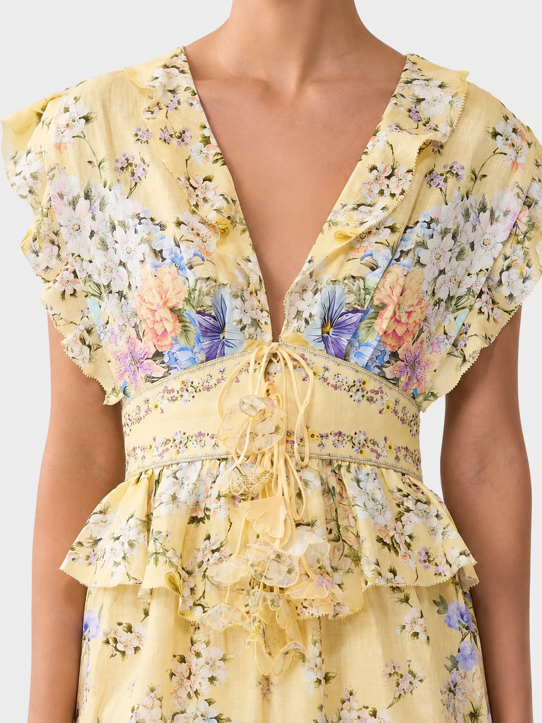 Lniana sukienka w kwiaty Darling Buds - Image #6