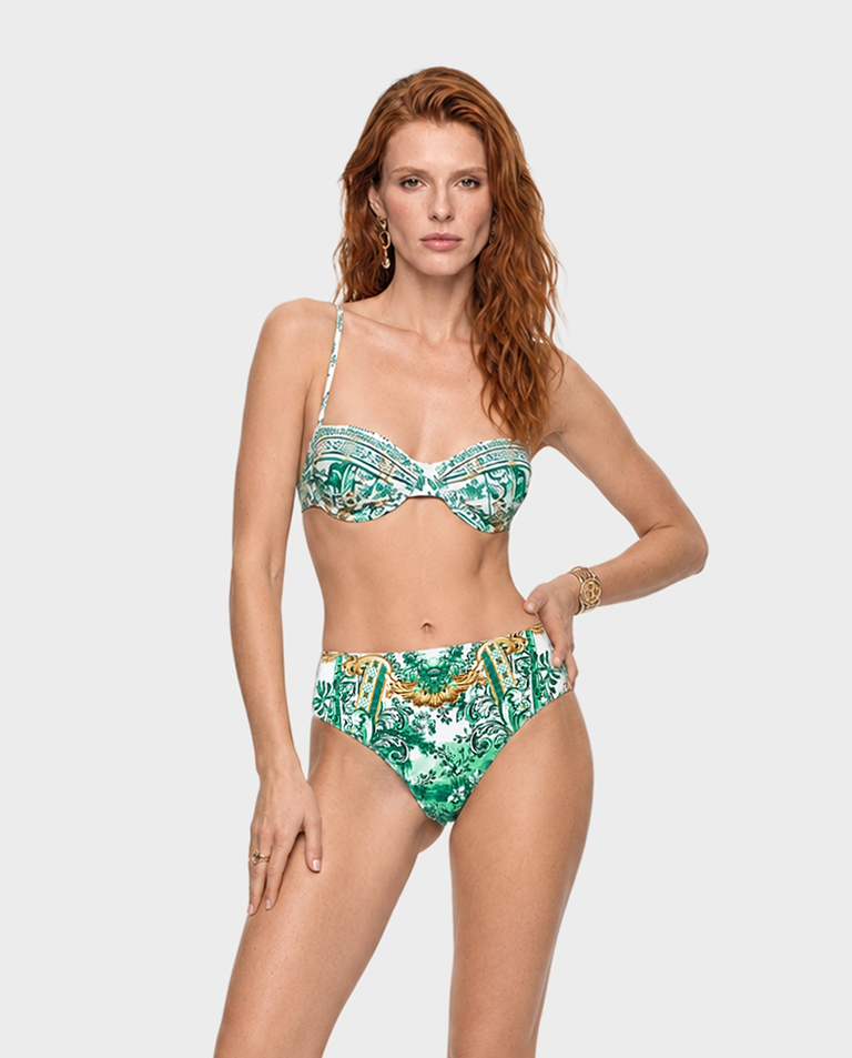 Zielony dół od bikini