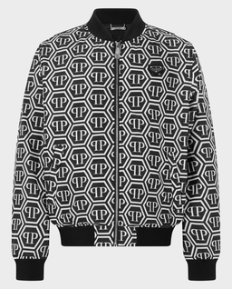 Logowana kurtka typu bomber - Image #0