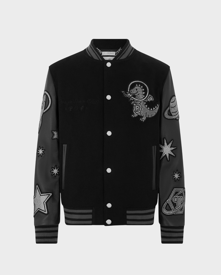 Czarna bomberka Space Strass