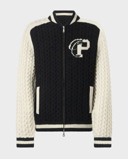 Dzianinowa kurtka typu bomber - Image #0