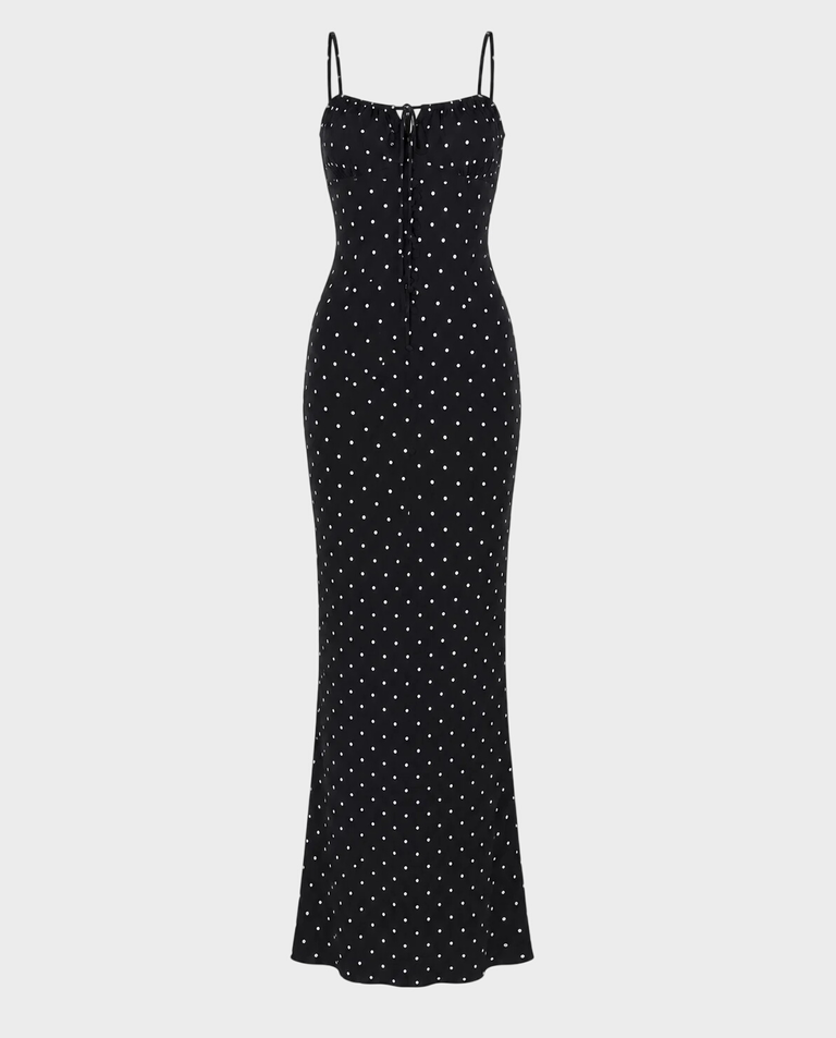 Maxi sukienka w kropki Roseline