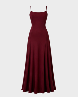 Bordowa maxi sukienka Mel - Image #0