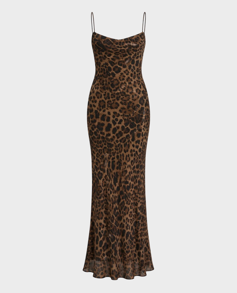 Maxi sukienka z printem Lise Leopard