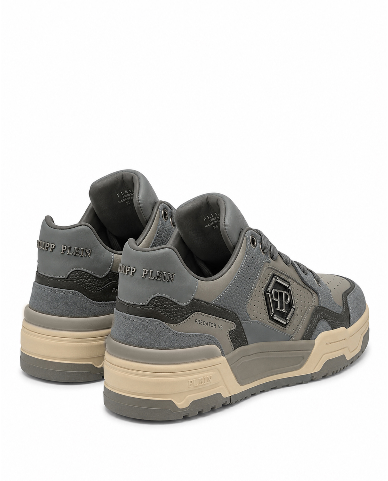 Szare sneakersy Predator V2 - Image #3