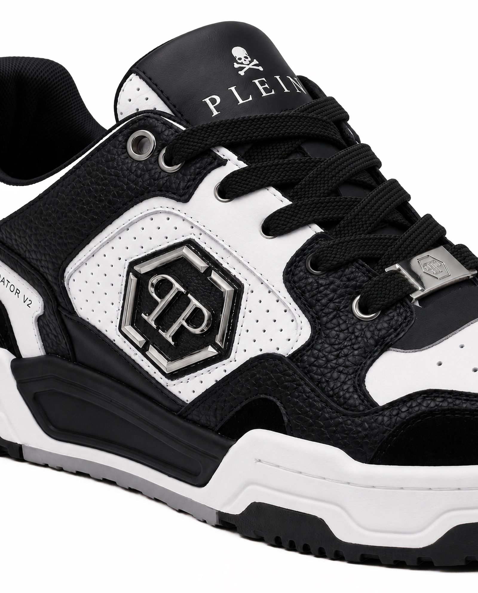 Biało-czarne sneakersy Predator V2 - Image #6