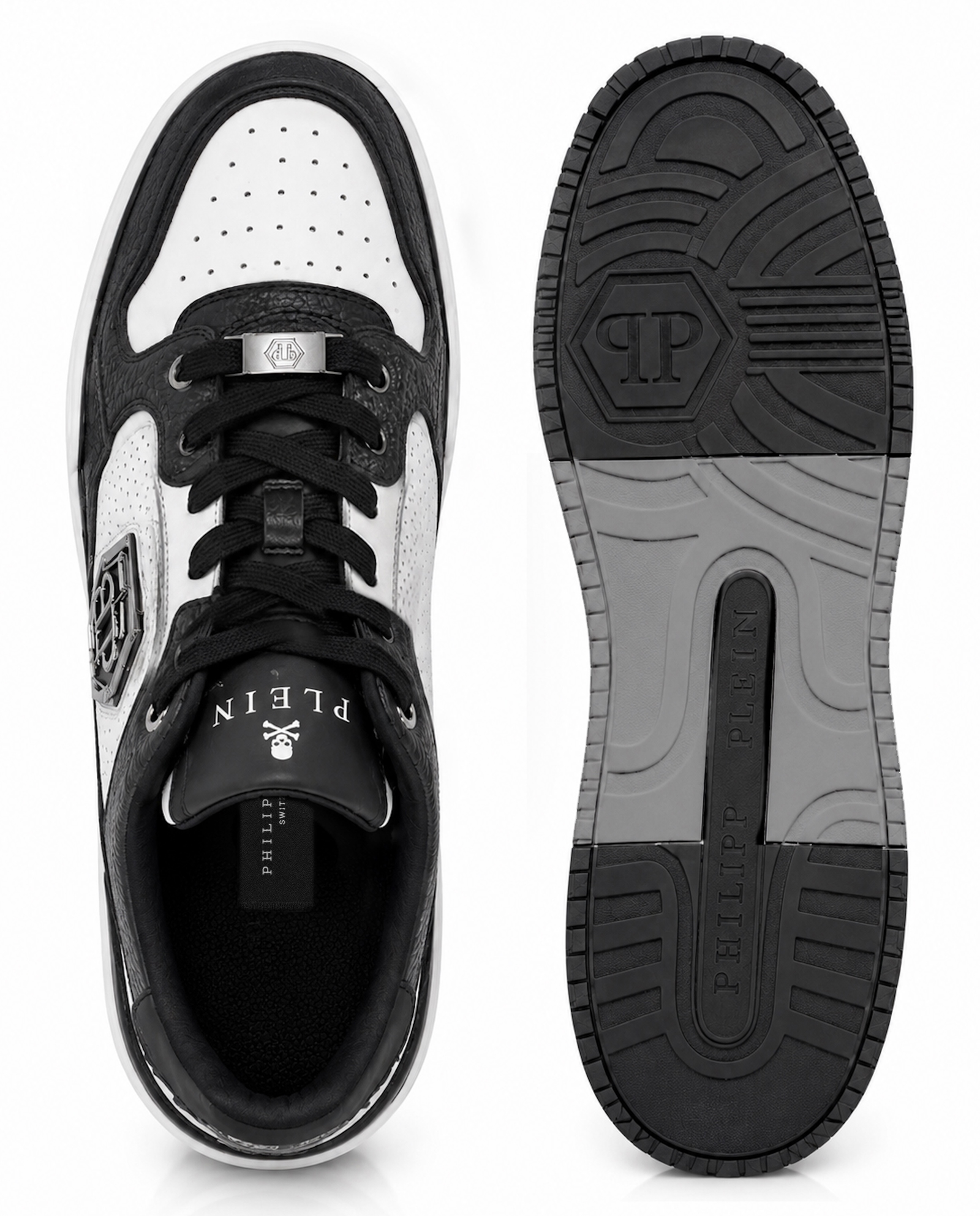 Biało-czarne sneakersy Predator V2 - Image #7