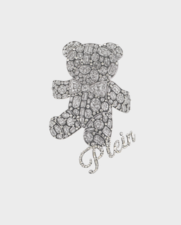 Biały t-shirt Teddy Crystal Pure Fit - Image #1