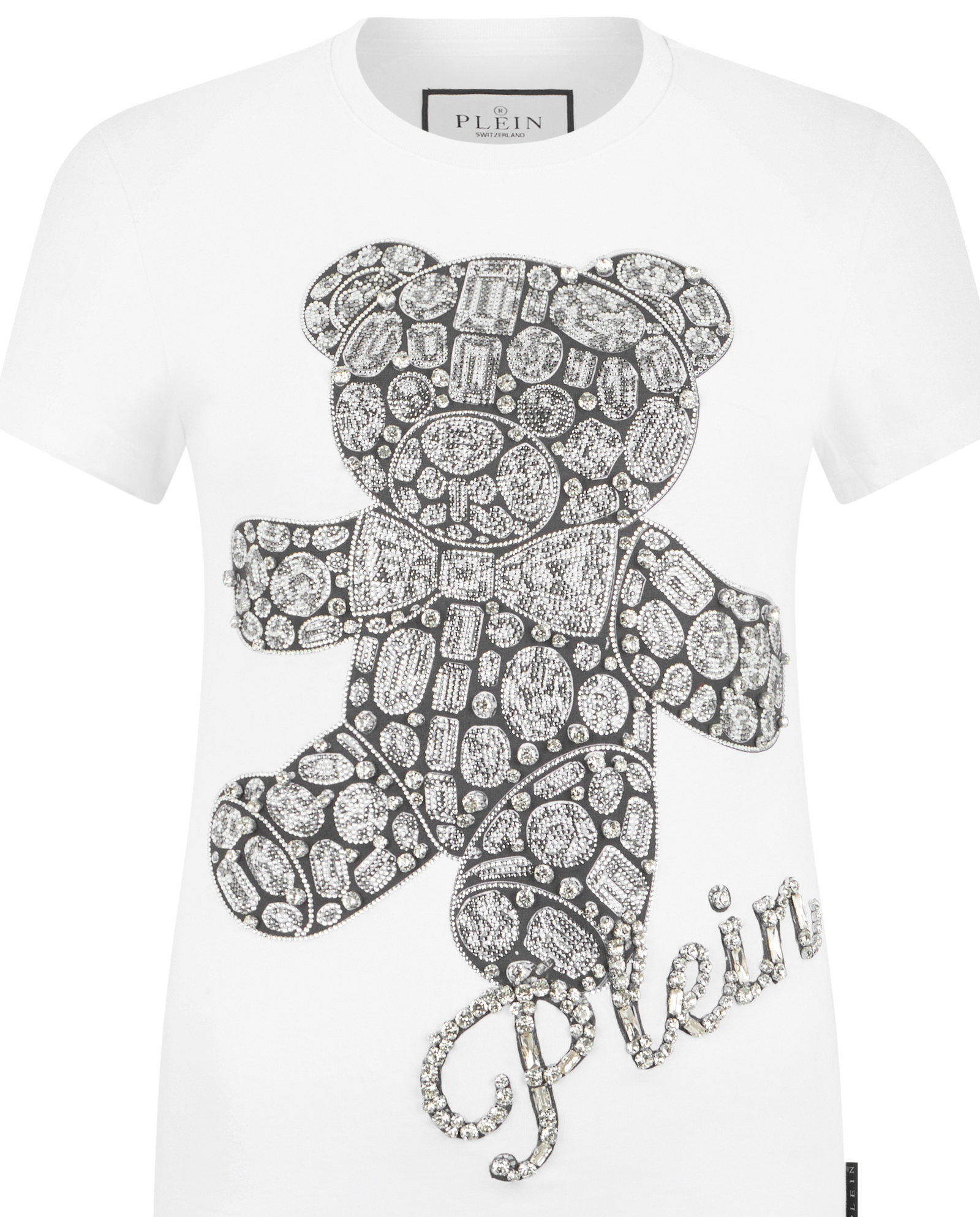 Biały t-shirt Teddy Crystal Pure Fit - Image #2