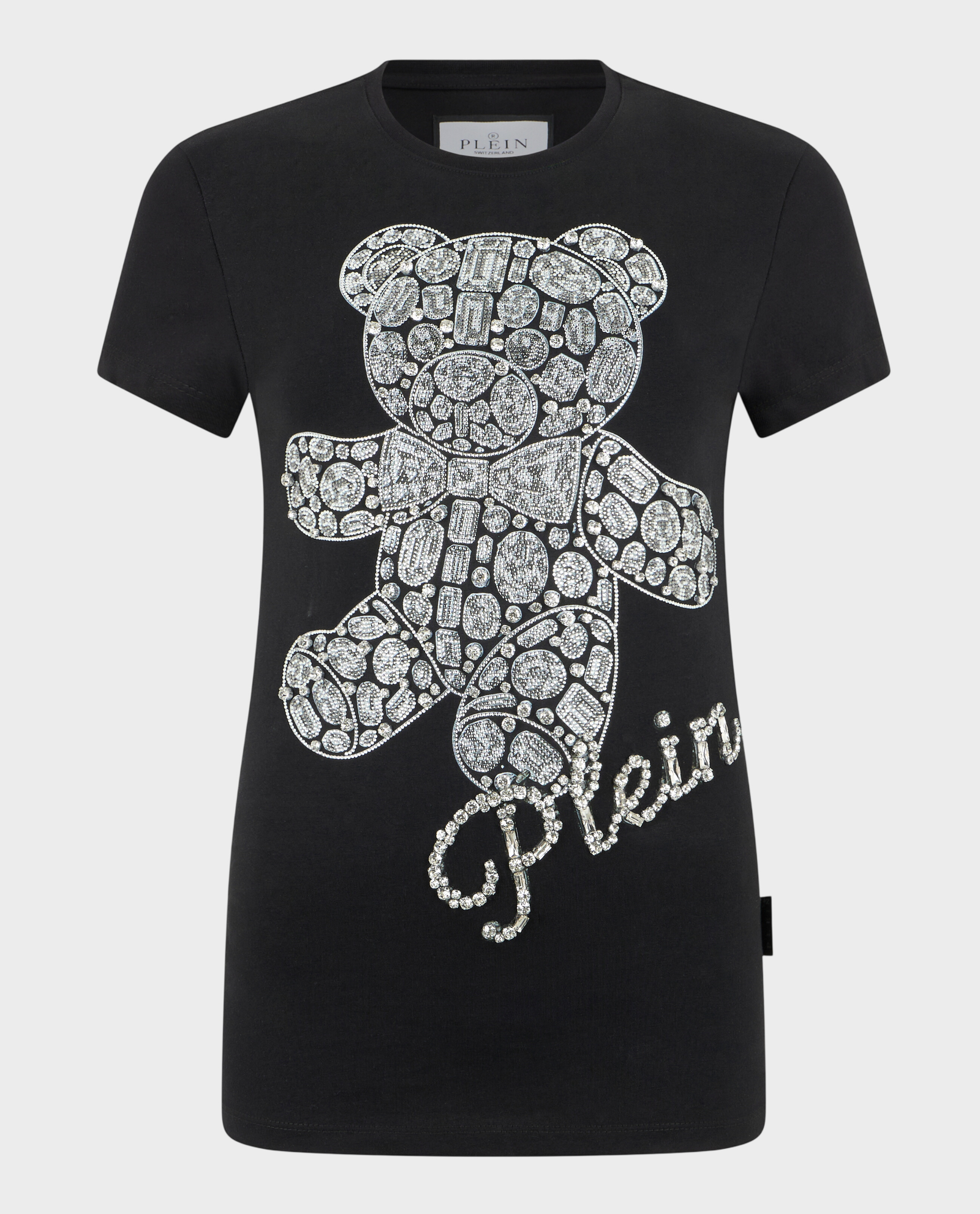 Czarny t-shirt Teddy Crystal Pure Fit - Image #0