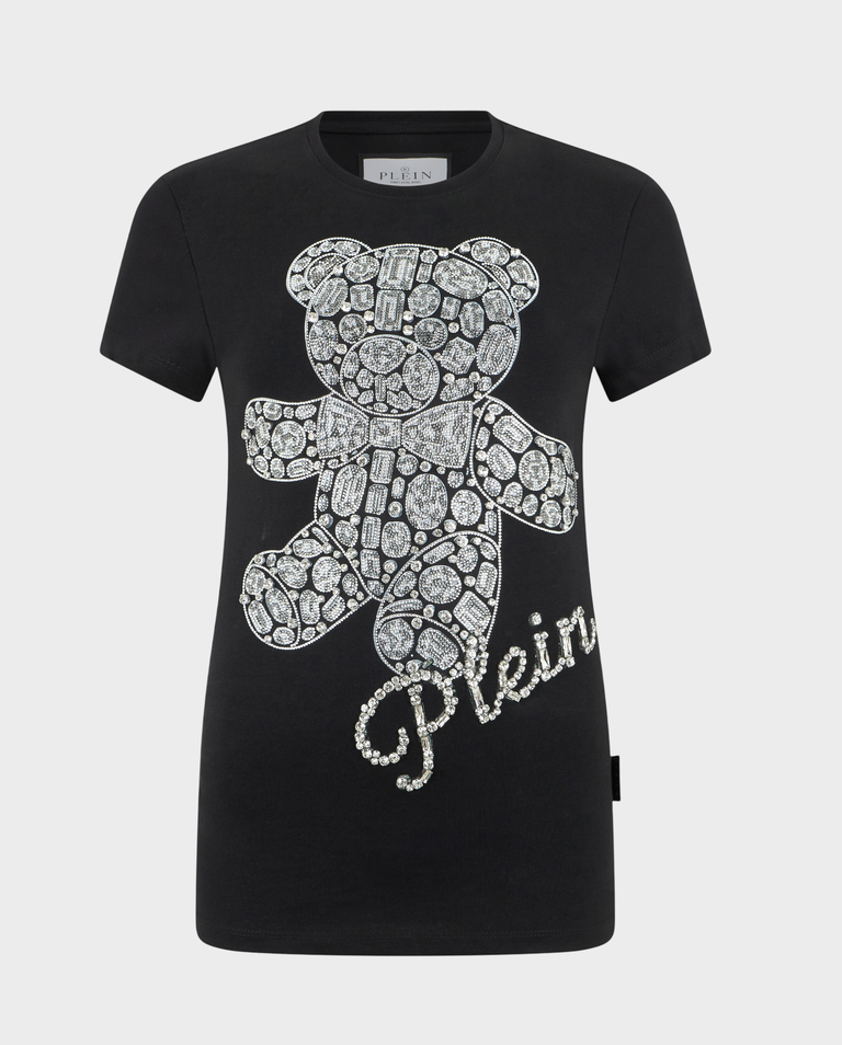 Czarny t-shirt Teddy Crystal Pure Fit