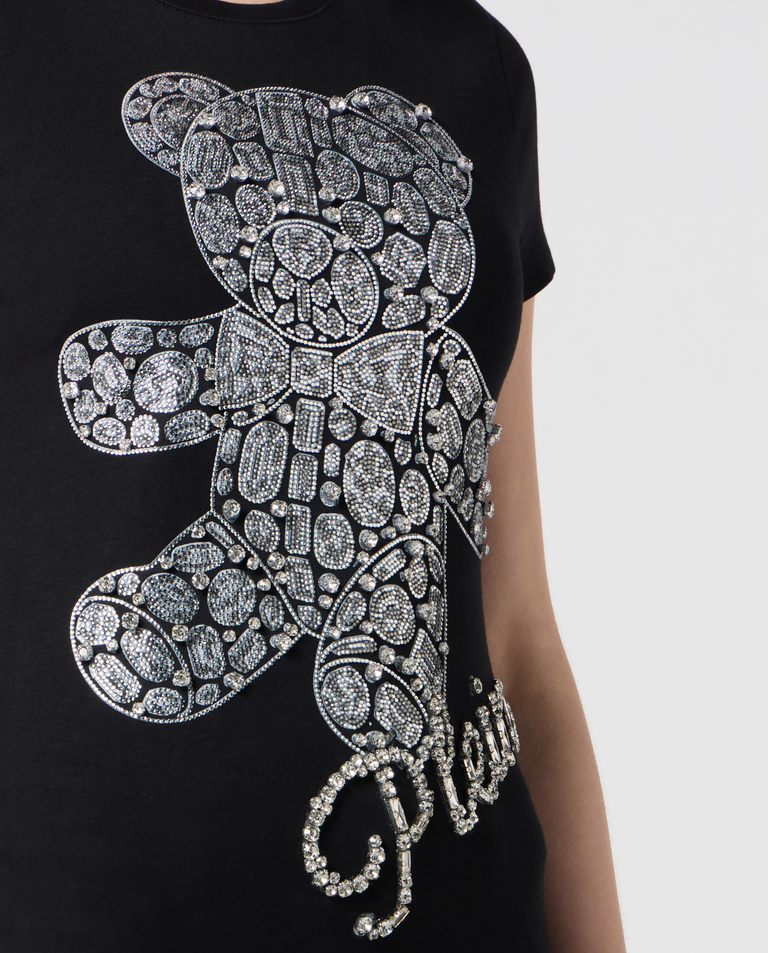 Czarny t-shirt Teddy Crystal Pure Fit - Image #3