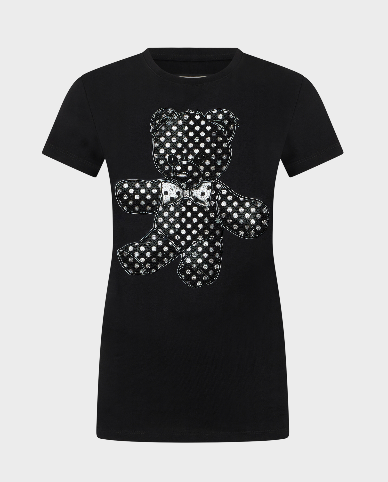 Czarny t-shirt Stass Teddy Pure Fit - Image #0
