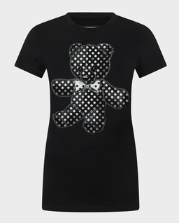 Czarny t-shirt Stass Teddy Pure Fit - Image #0