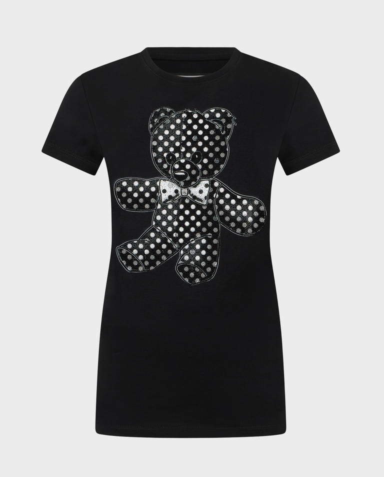 Czarny t-shirt Stass Teddy Pure Fit