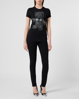 Czarny t-shirt Stass Teddy Pure Fit - Image #3