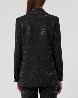 Czarna marynarka z printem Baroque Strass - Image #2