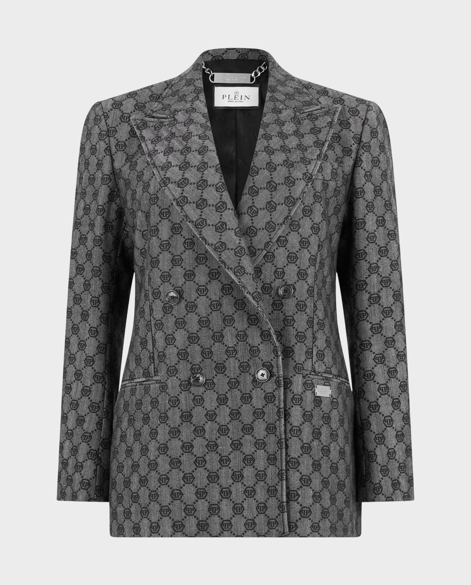 Dwurzędowa marynarka z monogram Dame Fit - Image #0