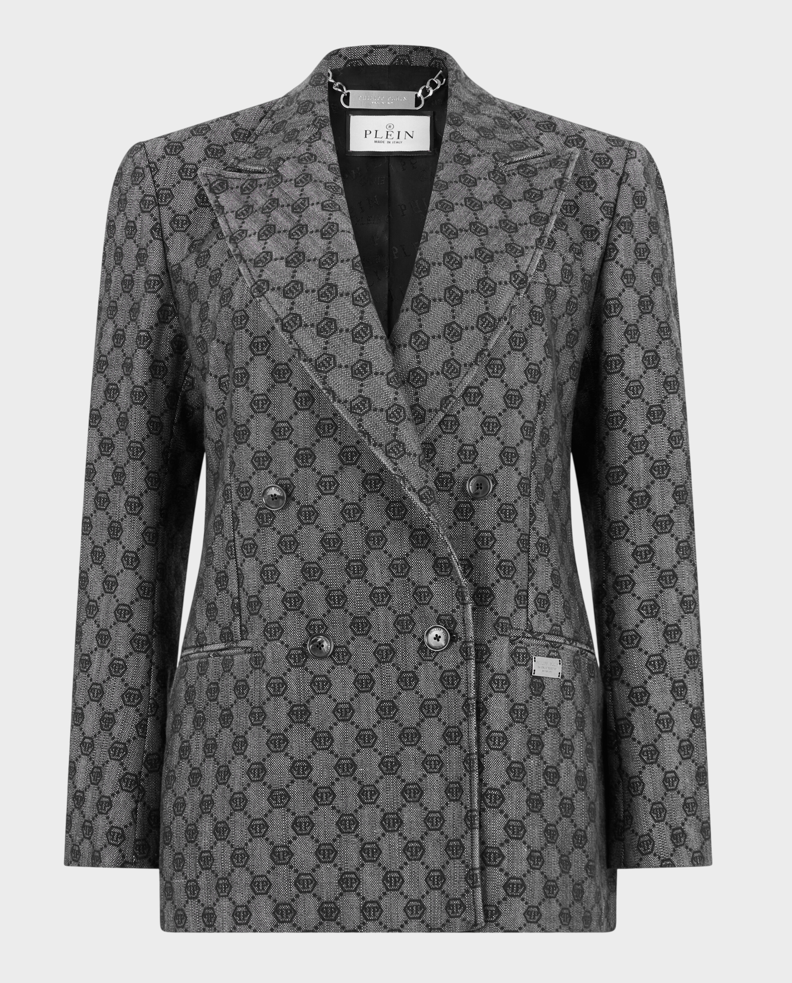 Dwurzędowa marynarka z monogram Dame Fit - Image #0