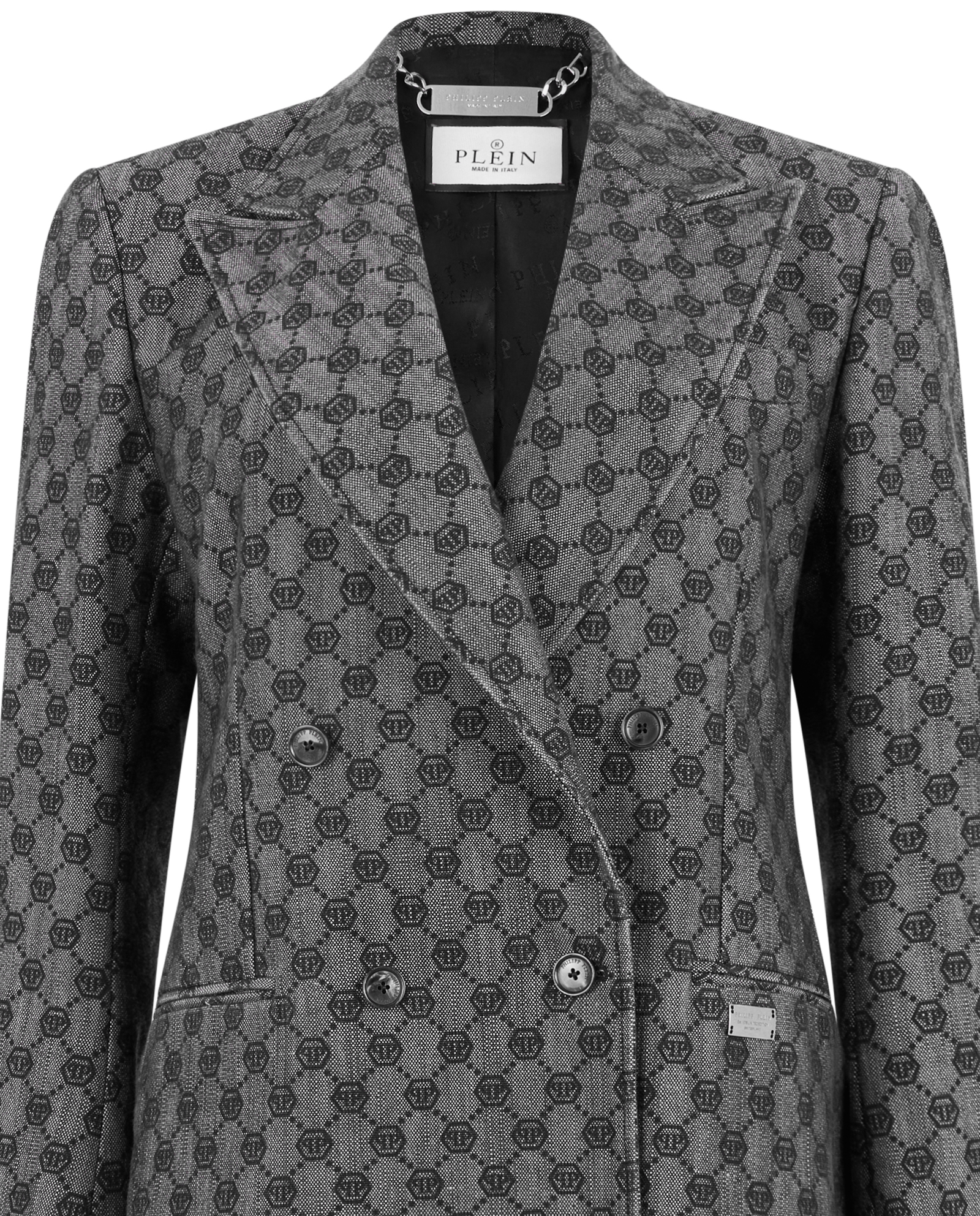 Dwurzędowa marynarka z monogram Dame Fit - Image #1