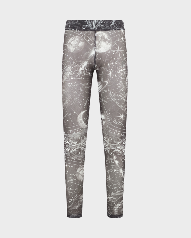 Tiulowe legginsy z motywem Zodiak