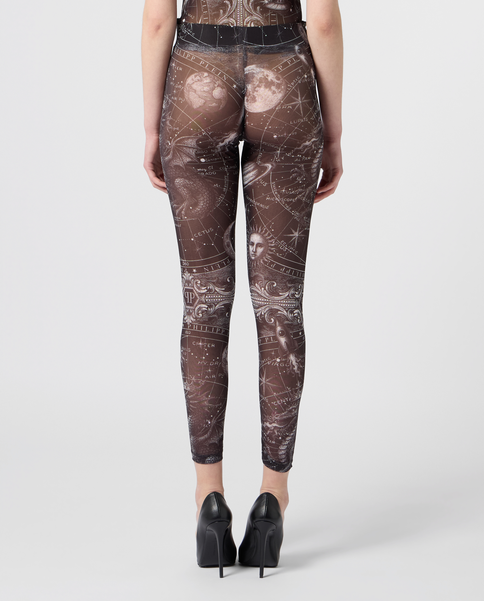Tiulowe legginsy z motywem Zodiak - Image #2