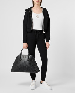 Czarna bluza rozpinana z logo - Image #3