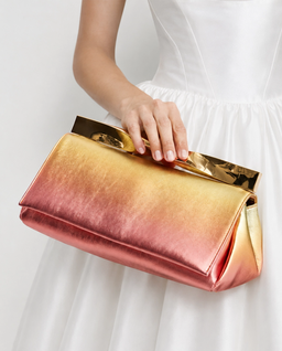 Tęczowa metaliczna kopertówka Twist Clutch - Image #2