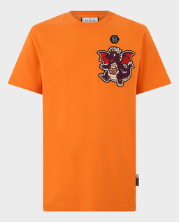 Pomarańczowy t-shirt Chest Dragon Stones - Image #0