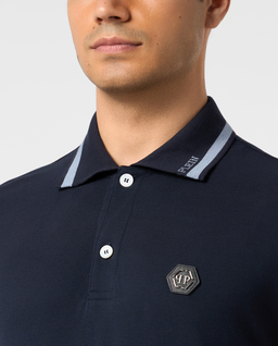 Granatowa koszulka polo - Image #4