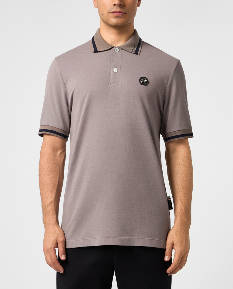 Beżowa koszulka polo