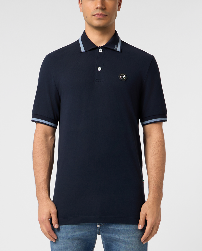 Granatowa koszulka polo