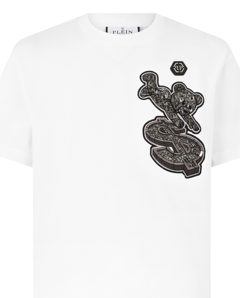 Biały t-shirt Chest Teddy Stones