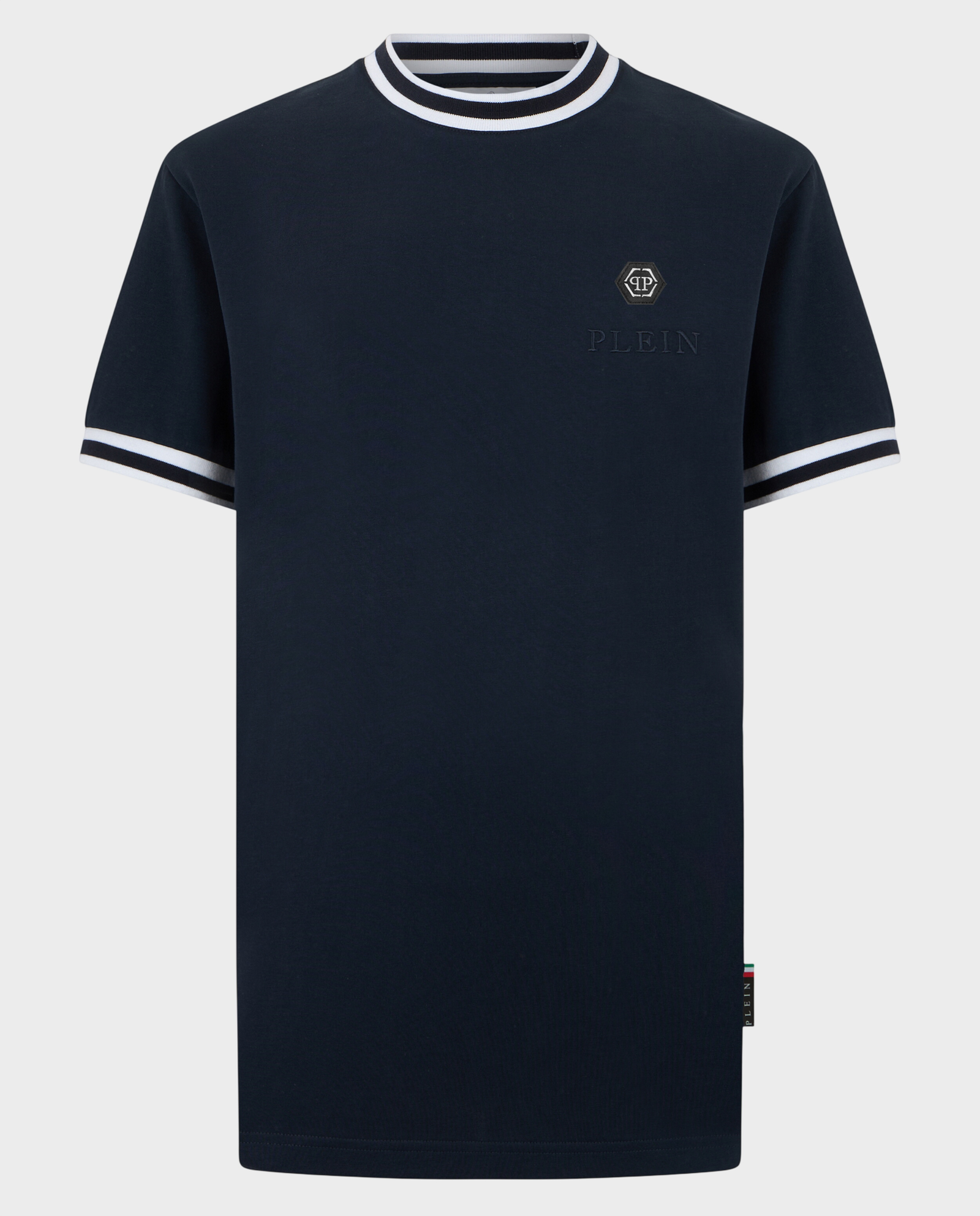 Granatowy t-shirt Placca Stripes - Image #0