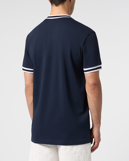 Granatowy t-shirt Placca Stripes - Image #4