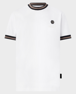 Biały t-shirt Placca Stripes - Image #0