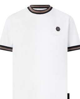 Biały t-shirt Placca Stripes - Image #1