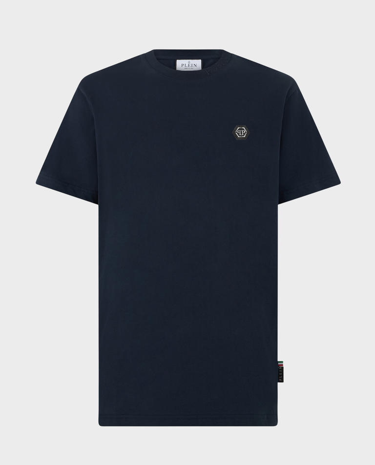 Granatowy t-shirt z logo