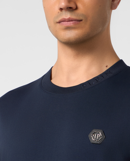 Granatowy t-shirt z logo - Image #3